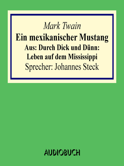 Cover image for Ein mexikanischer Mustang. Aus